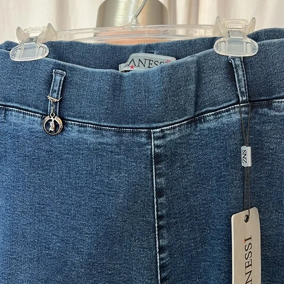 Zane’s Jean Pants L NWT Elastic Waist - Picture 2 of 15